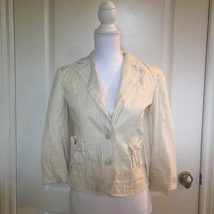 Zara Basic Pinstripe Jacket